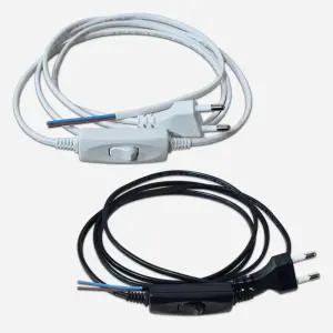 중간스위치 전선코드 3M 코드선 온오프 똑딱이 플러그 조명 전원선 백색 흑색