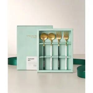 스타벅스 골드 디저트 커트러리 세트 395719