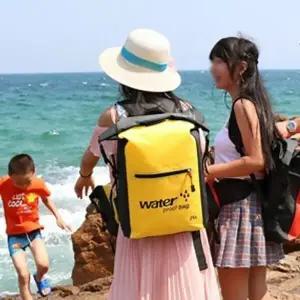 트래블 대용량 워터 방수 백팩 25L 옐로우 방수백 방수가방