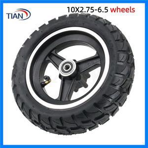 쿠고 쿠키린 G3 전동 스쿠터용 10인치 휠 10x2.75-6.5 튜브리스 타이어 휠 교체