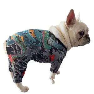 프렌치불독 야쿠자 강아지 웃긴 반려견 옷 이레즈미 양키 조폭