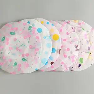 샤워 방수 헤어캡 4개/수면용/고급형/싸우나/침질방/대두/뷰티/마사지캡/스팀/성인용/다용도/다목적/목욕