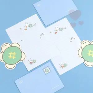 행부기 거북이 생일편지지 캐릭터편지지 행운편지 응원편지 레터세트