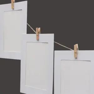 가랜드 종이액자 (10p 5x7 화이트)/장식용/액자/프레임/종이/포토/인테리어/데코/사진/케이스/다용도/무지