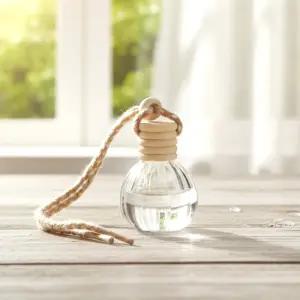 차량용 디퓨저 공병 8ml 실내 인테리어 에센셜 오일 방향제 아로마 우드캡 걸이형