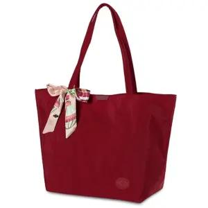 패션 여자 손가방 데일리 스카프 쇼퍼백 빨간