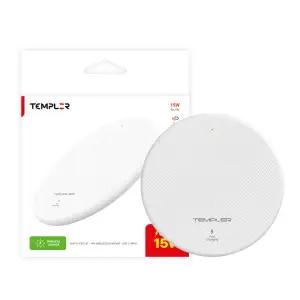 템플러 15w 라운드패드형 무선충전기
