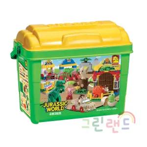 쥬라기월드 공룡대탐험 (대) jw2812 사운드 38개월이상 136pcs 옥스포드블록 유아 통블록 그린랜드79