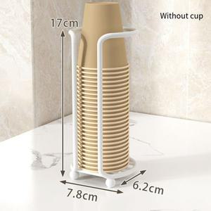 다기능 주방 종이 컵 홀더 Organizier 플라스틱 데스크탑 스토리지 랙 대용량