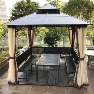 코스트코파고라 옥상 사각 조립식 정자 캐노피 파고라 쉼터