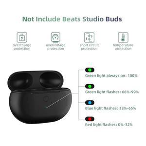 비츠 스튜디오 버즈 + 충전 케이스용 USB-C, 블루투스 페어링 싱크 버튼 및 660mAh 교체용 이어폰 프로 충