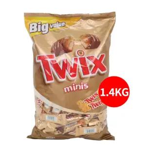 트윅스 미니 1.4kg *약140개입/마즈/초코바/대용량/초콜릿바/초코간식/어린이집/유치원/삼쉴/개별포장