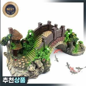 수족관  아버 나무 식물 가짜 조경 물고기 탱크 장식 인공 다리 Rockery 수지 장식품