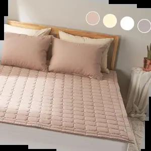 매트패드 국내생산 60수 순면 사계절 누빔 매트리스 침대패드