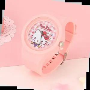 손목시계 헬로키티 실리콘 바늘시계