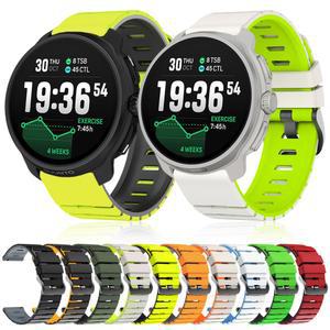22mm 실리콘 스트랩 SUUNTO 5 9 Peak DLC/PRO VERTICAL 스포츠 OCEAN 스마트워치용 2/S 소프트 RACE 손목밴드 RUN