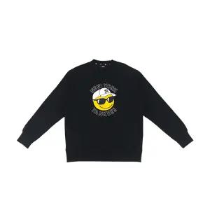 MLB 공용 스마일 오버핏 맨투맨 3AMTN0424-50BKS