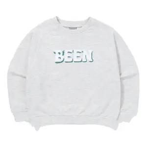 [롯데백화점]빈 오트밀 멜란지 체인 부클 자수 맨투맨 티셔츠BA17TS02MG