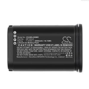 100% 새 제품 7.2V 2600mAh 카메라 배터리/충전기 19 531, BP-SCL6 LC-SCL6 라이카 Q2 Q3 SL2S SL2용, 배터