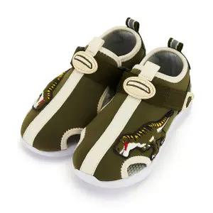 [보리보리/다이노킹즈]남아샌들 공룡샌들 아쿠아 쿠션 샌들-카키