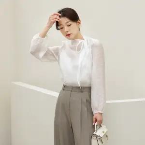 사이드타이블라우스