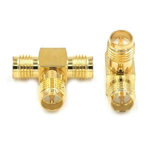 1피스 RP-SMA 암 플러그 - 2 듀얼 RP SMA 트리플 T  RF 어댑터 3 웨이 분배기 동축 케이블 커넥터