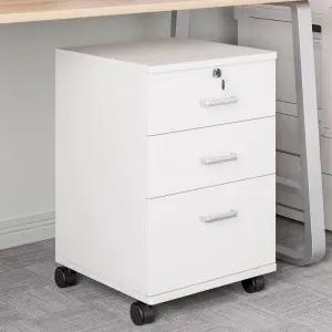 이동식 사무실 서랍장 바퀴 달린 수납장 잠금장치 책상 아래 캐비닛