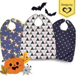 어린이 망토 할로윈 아동 이벤트 유아용 망토 의상 이유식 앞치마 아동용 턱받이 망토형 방수 아기 식사