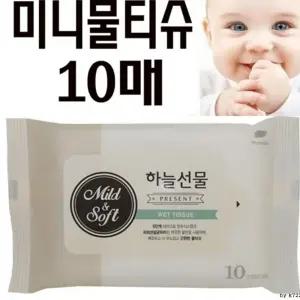 주머니에 손세정제 쏙 휴대용물티슈 들어가는 하늘선물 미니물티슈10매아기물티슈 물티슈 손소독제