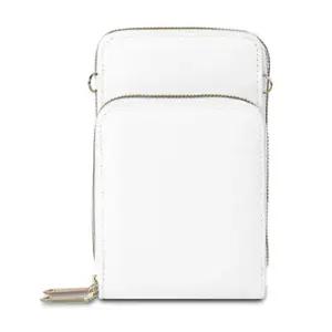 여성 유행 휴대폰 메신저백 작은 핸드백 흰색 가방 여성미니백 미니크로스백 여성핸드백