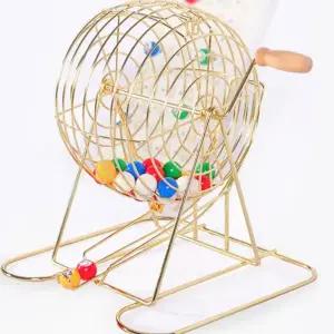 번호 추첨기 수동 복권 파티 추첨기 게임 뽑기 실내 레트로 교육용 게임기 장난감 어린이 오락기 유아 회전