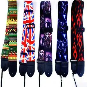 통기타 스트랩 레더 어쿠스틱기타 통 기타 스트랩 악기용 연주용 멜빵 벨트 나일론 어깨