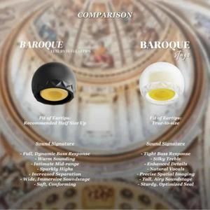 오리지널 엘레텍 바로크 스테이지 실리콘 인이어 모니터 이어팁 헤드폰 고급 이어버드 하이파이 ie200 TEA2