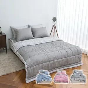리즐드 소프트 마이크로 간절기 이불베개세트SS 그레이