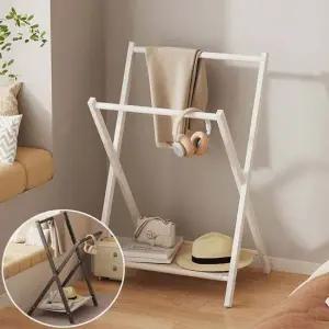 스탠드옷걸이 스탠드 폴딩 옷걸이 철제 선반 행거 이동식 옷장 헹거 이동식행거