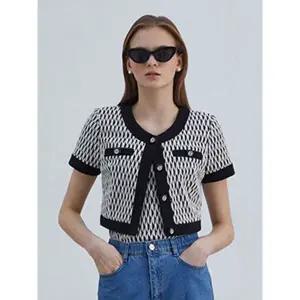 [하프클럽/에고이스트]슬리브리스 탑& 가디건 화이트 EP2CG361