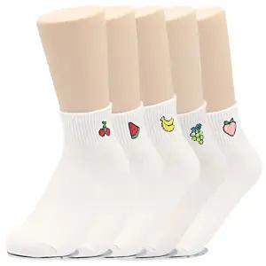 여성 단목양말 발목양말 흰양말 10켤레 과일/여학생/성인/반목/스니커즈/어른/삭스/교복/기본/데일리