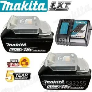 배터리  18V 공구 6Ah/5Ah/3Ah (마키타 드릴 DTW700 DDF487 DTD173 DGA404 DJV182 HR140D 용)