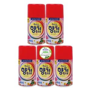 산도깨비 향기속으로 로즈마리 290mlX5개 자동 분사기 실내용 리필 방향제