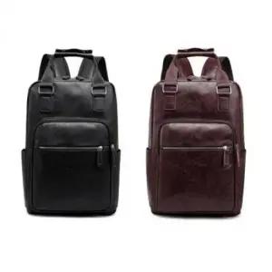 [패션] 남성용 대학생 백팩 가죽 고급형 데일리용 가방 심플 디자인 책가방