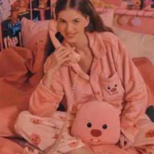 잔망루피 수면 잠옷 겨울 홈웨어 커플 파자마