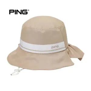 [PING] 여성 로고 테잎 프릴 버킷햇 886461