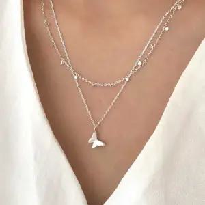 [폭스타일] [Silver925] Dot line necklace