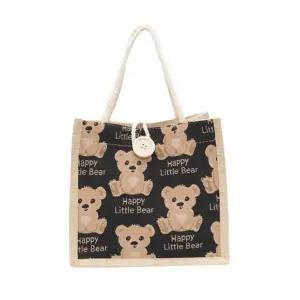 여자 손가방 귀여운 리틀 베어백 미니 사이즈 토트백 NvK5+2fGE