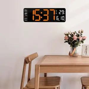 벽걸이 대형 디지털 시계 거실 사무실 벽시계 알람