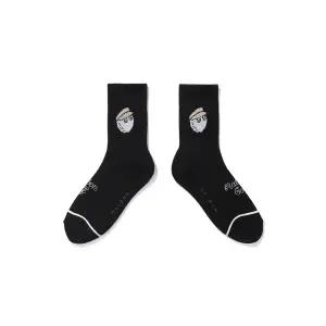 매장정품 MALBON GOLF 말본골프 버킷 자카드 크루 삭스 BLACK M5143PSC01BLK 1084897