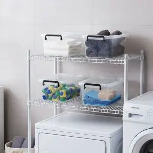 스탠다드 다용도 중형 리빙박스 4개 (35X27.5X17.5cm)수납 정리함 수납함 옷함 상자 소품 플라스틱