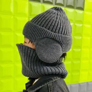 귀달이 비니모자 목도리 워머 세트 안감퍼 체온유지 창없는모자 와치캡 겨울