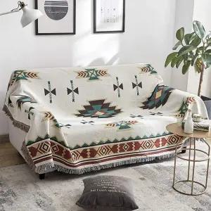 노르딕 소파커버 에스닉 쇼파덮개 블랭킷 180