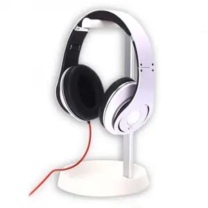 심플 수납형 헤드폰 거치대 화이트헤드셋 스탠드 보관대 정리 정리대 걸이